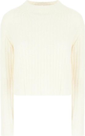 Max Mara Aloa Sweater - Dames - Ronde hals truien - Wit - L - Wol - Truien & Vesten