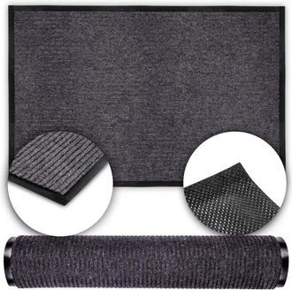 OEM Felpudo, Felpudo, Rayas, Gris, Para Exterior, 120x240cm