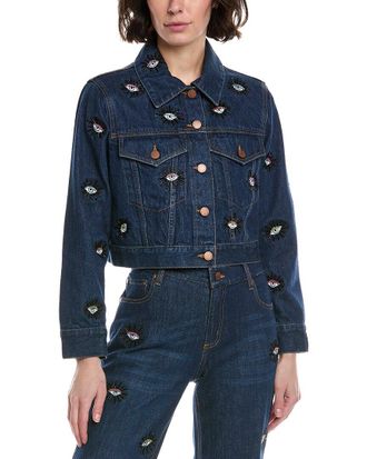 Alice & Olivia Alice + Olivia Chloe Boxy Cropped Jacket