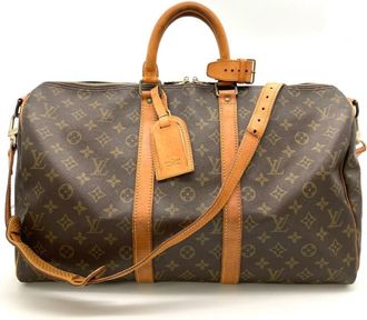 Louis Vuitton Brown Monogram Canvas Boston Bag (Pre-Owned)