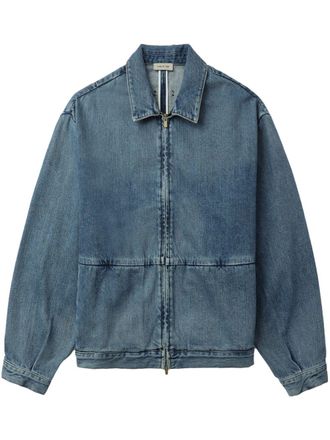 Fear of God Giacca denim con pieghe - Blu