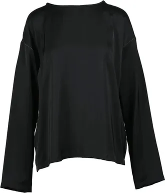 Fabiana Filippi Blouses, female, Black, Size: L Blusa
