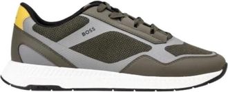 HUGO BOSS Sneakers - Heren - Sneakers - Groen - 44 EU - Schoenen