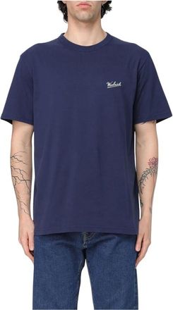 Woolrich Heren, Tops, Blauw, Maat: 3XL Wol