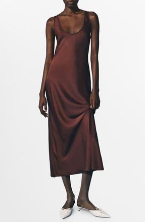 Mango Luisa Tank Dress in Brown at Nordstrom Rack, Size 8