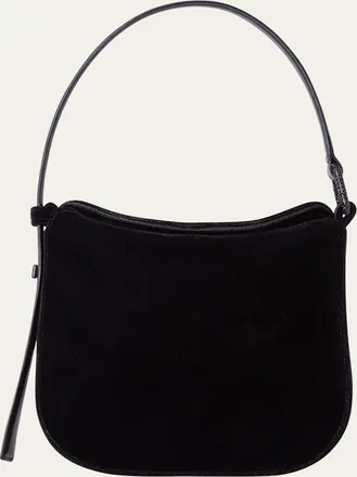 Akris Anna Mini Velvet Hobo Bag