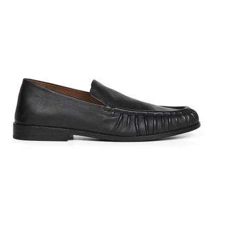 Mars&egrave;ll Loafers, male, Black, Size: 10 US Leather Flat Loafers
