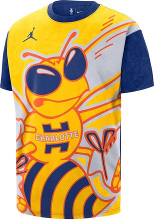 Nike Charlotte Hornets Essential City Edition Nike Mens NBA Max90 T-Shirt in Yellow | HV5497-728