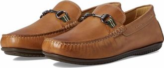 Martin Dingman Mens Bermuda Horse Bit Loafers In Saddle Tan