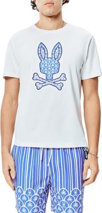 Psycho Bunny Brad Appliqu&eacute;T-Shirt in White at Nordstrom, Size 5