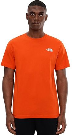 The North Face Evolution Box NSE Regular Short Sleeve T-Shirts Mens Clothing Lava Red : 2XL, Cotton