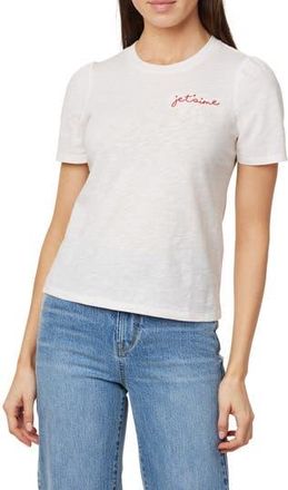 Kensie Je taime Embroidered T-Shirt in Heavenly Pink at Nordstrom Rack, Size X-Large