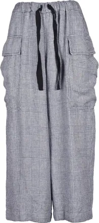 Ricorrrobe Wide Leg Cargo Trousers - Blue/White