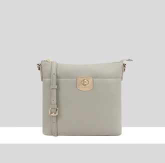 Paul Costelloe Womens Neva Leather Cross Body Bag - Grey - One Size
