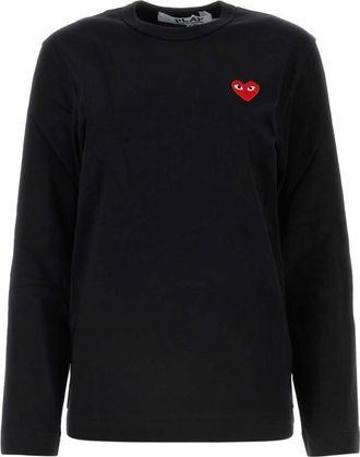 Comme Des Gar&ccedil;ons Black Heart Patch T-shirt