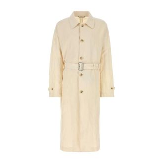 Dolce & Gabbana Cappotto - Heren - Jas met riem - Beige - L - Jassen