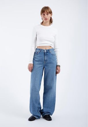 Dr. Denim Donna High Relaxed Jeans in Stream Sky Used at Nordstrom, Size 25