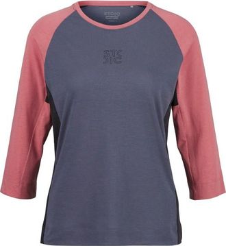 Stoic PerformanceMerino LofsdalenSt. MTB 3/4 Tee Velotrikot f&uuml;r Damen | blau