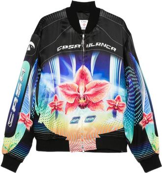 Casablanca Floral-print Bomber Jacket