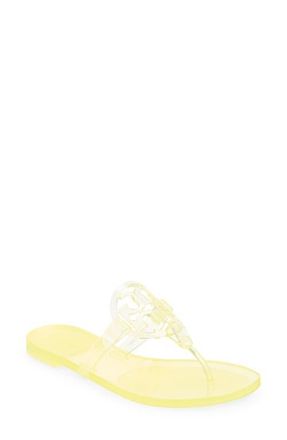 Tory Burch Miller Jelly Flip Flop in Sunshine Yellow at Nordstrom, Size 12