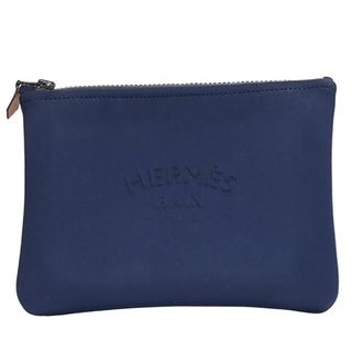 Herm&egrave;s Navy Elastane Pouch (Pre-Owned)