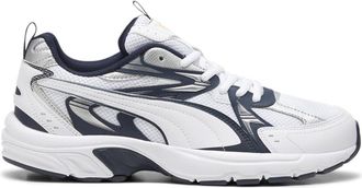 Puma Mens Milenio Tech Sneaker, Club Navy White Silver, 10 UK