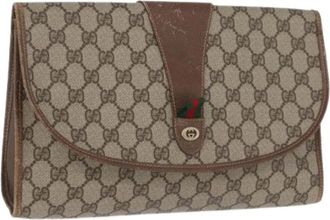 Gucci Pre-owned Clutches, female, Beige, Size: ONE SIZE Pre-owned Vintage Clutch Bag