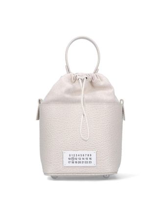 Maison Margiela Small 5Ac Bucket Bag - Off-White