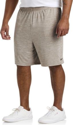 Reebok Performance Tech Heather Shorts in Grainy Grey Heather at Nordstrom, Size 2X Big