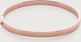 Monica Vinader Rose Gold Essential Bangle