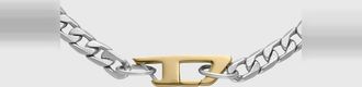 Diesel Stainless steel chain necklace - Necklaces - Unisex - Silver