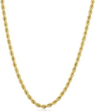 Pompeii3 14k Yellow Gold Filled Unisex 2.10 millimeter Rope Chain Necklace