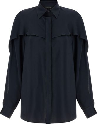 Fabiana Filippi Collar Detail Shirt Camicie Blu-Donna