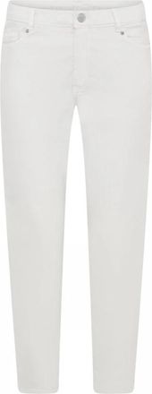 C.Ro Slim-fit Jeans - Dames - Slim Fit Jeans - Wit - L - Leer - Jeans