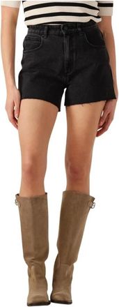 Abrand Korte Broeken, Dames, Zwart, W26, Zwarte Venice Short Heidi Jeans