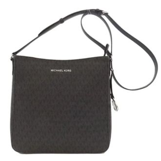 Michael Kors Pre-owned Cross Body Bags, female, Black, Size: ONE SIZE Pre-owned Canvas shoulder-bags