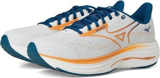 Mizuno Wave Rider 29 Mens Running Shoes Gf White/Autumn Sunset : 11.5 D - Medium, Synthetic