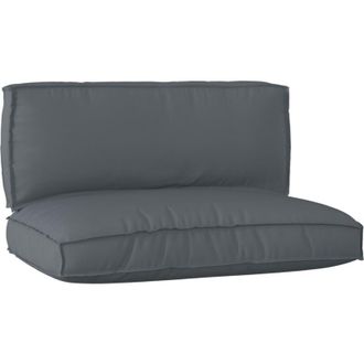 vidaXL Pallet Cushion Set 2 pcs Anthracite 120 x 80 x 12 cm Vidaxl