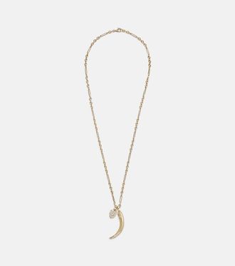 Foundrae Protection & La Loba Claw 18kt gold pendant necklace