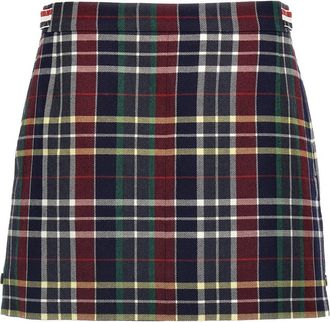 Thom Browne Multicolor Tartan Twill Skirt