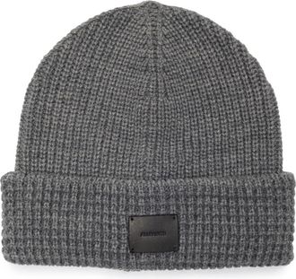 AllSaints Mixed Stitch Beanie in Light Grey at Nordstrom Rack