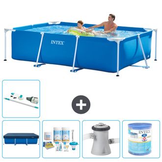 Intex Piscina Con Estructura Rectangular - 260x160x65 Cm - 7-piezas S40077