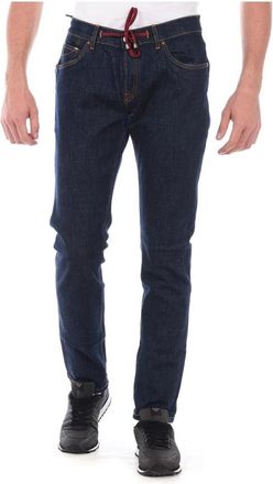 Daniele Alessandrini Jeans - Heren - Slim Fit Jeans - Blauw - W38 - Katoen - Jeans