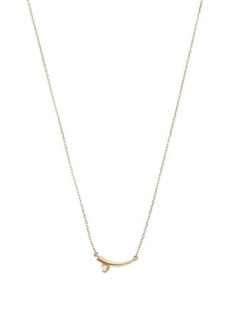 Adina Reyter 14kt yellow gold Thorn Tiny diamond necklace - women - Diamond/14kt Yellow Gold - One Size