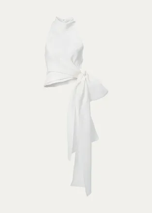Carolina Herrera Halter Top with Bow