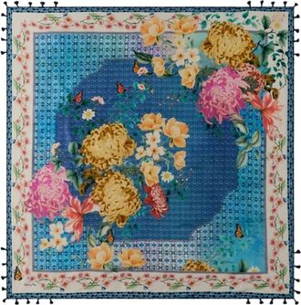 Johnny Was Womens Ballardi Silk Scarf In Ballardi Scarf