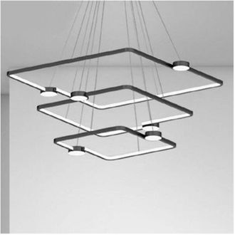 Trade Shop Trade Shop - Led 112w 3 Quadrati Con Telecomando Design Modernero 71248