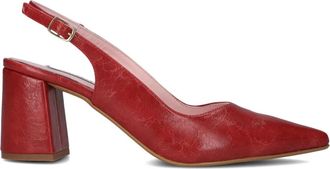 Notre-V Schoenen, Dames, Rood, 39 EU, Leer, Rode Slingbacks 2315c