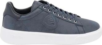Blauer Buck 01 Sneaker - Heren - Sneakers - Blauw - 43 EU - Leer - Schoenen