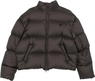 Gucci Chaqueta acolchada de poli&eacute;ster - Jackets - Mujer - Marr&oacute;n - S